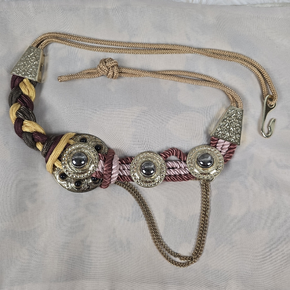 Braided Rope Belt With Adjustable Sizing - Picture 4 of 15